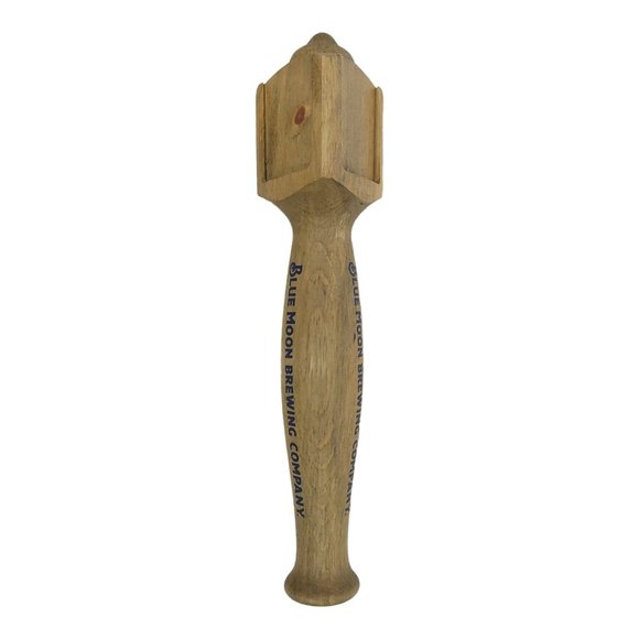 Blue Moon Brewing Company Wooden Beer Tap Handle 11.5" Knob Pub Bar Keg Man Cave - Picture 2 of 11